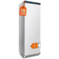 GastroHero Vollraumkühlschrank Lagerkühlschrank ECO 400 336 Liter Weiß Umluftkühlung LKSE400, 187.5 cm hoch, 60 cm breit, kompakte Kühllösung für Gastronomie und Gemeinschaftsküchen