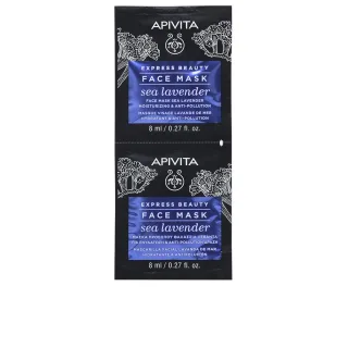 Express Beauty Gesichtsmaske feuchtigkeitsspendend und anti-pollution mit Meereslavendel 2 x 8 ml