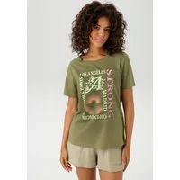 Aniston CASUAL T-Shirt mit farbharmonischen Frontprint aus Foliendruck