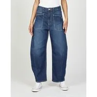 GANG Relax-fit-Jeans 94ODINA O-Shape mit aufgesetzten Taschen