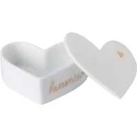 Räder Schmuckkassette räder Hochzeit Herzdose Herzenswünsche Porzellan Weiß