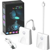 feinlux Nachtlicht Toiletten-Nachtlicht, LED fest integriert, Warmlicht, 16 Farben und Projektionseffekte