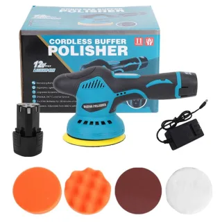 12V 480W 5800rpm Wireless Car Polisher 8 Gear Adjustable Speeds Powerful Motor Lithium Battery LED Display Handheld Port