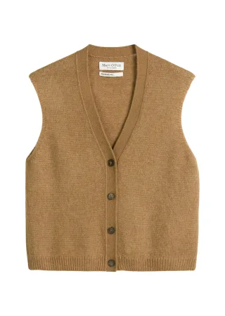 Marc OPolo Casual - Ärmellose Strickweste relaxed pure sand - Gr. - M