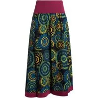 Vishes Maxirock Langer Damen Herbst-Rock Herbströcke Bunt mit Mandalas bedruckt Hippie, Festival, Boho Style