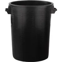 BigDean Wasserreservoir Universaltonne 100 Liter Allzweck Tonne Schwarz, 100 l, (Packung, 1-tlg., Tonne), Regensammler, Wassertonne, Universaltonne