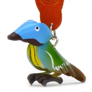 Eisvogel Schl?sselanh?nger aus Leder