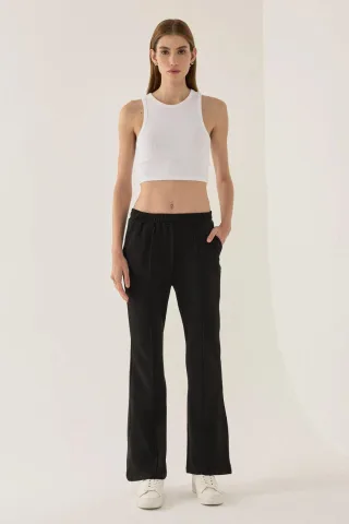Schlupfhose mit weitem Bein