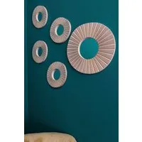Myflair Möbel & Accessoires Dekospiegel 5tlg.Wanddekoset (Set, 5-St), Wandspiegel, Wanddeko, rund, 1x Ø 40 cm & 4x Ø 25 cm, Wohnzimmer
