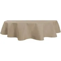 Haus und Deko Tischdecke Tischdecke oval Leinenoptik Lotuseffekt Tischwäsche Wasserabweisend (1-tlg)