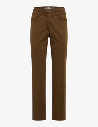 Raphaela by Brax Damen Five-Pocket-Hose Style CAREN NEW HAZELNUT, braun, Gr. 54K