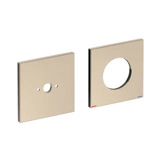 Keuco Rosetten-Set Edition 11 51116, 85 mm, eckig Bronze gebürstet, 51116030092 51116030092