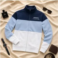 NexGenOutfits Fleecepullover Herren Hoodie Kapuzenjacke Baumwolle Fleece Sweatjacke
