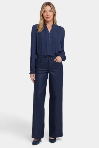 Beschichtete Teresa Weite Jeans