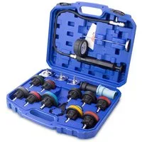 Bituxx Reparatur-Set Bituxx Kühlsystem Leckprüfgerät 18 tlg., 18-St., MS-19106, für alle gängigen Kfz-Modelle und Marken aus Europa, Asien, USA
