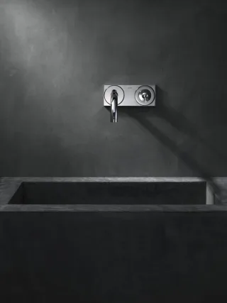 Hansgrohe Waschtischmischer UP Axor Uno chrom mit Auslauf 220mm und Platte, 38115000 38115000