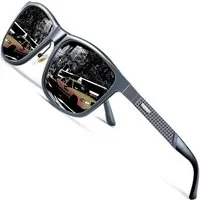 LuxusKollektion Sonnenbrille Sonnenbrille Herren Grauer Rahmen+schwarze Linse Nicht Gespiegelt