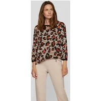 Rabe 3/4-Arm-Shirt gestreift mit Allover-Print