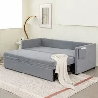 HOMYEDAMIC Schlafsofa 172 x 187 cm Schlafsofa 2-Sitzer Sofa Couch, Schlafsofa mit Matratze Variables Sofa Doppel-Liege