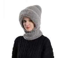 Blusmart Turbanmütze Winter-Radmütze/Warme Mütze (Wärmiger, dicker Strickschal/Winddichte Mütze, Winddicht, warm, ideal für Sport) Unisex-Wintersportmütze