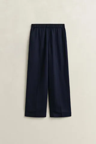 GANT - Hose aus Leinenmix evening blue - Gr. - 36