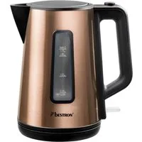 bestron Wasserkocher AWK1000, 1,7 l, 2200 W, Wasserstandanzeige, Kochstopp-Automatik, Trockenlaufschutz