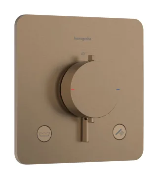 Hansgrohe Thermostat Unterputz Ecostat Comfort Q Fertigset 2 Verb.m.Sicherungskombi. brushed bronze 33717140