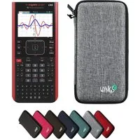 Texas Instruments Taschenrechner TI-Nspire CX II-T CAS inkl. WYNGS Schutztasche Hellgrau