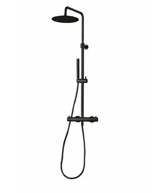 JEE-O Slimline Shower Set, schwarz strukturiert, 800-6613 800-6613