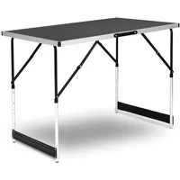EUGAD Campingtisch (1-St), höhenverstellbar klappbar aus MDF, Aluminium Stahl