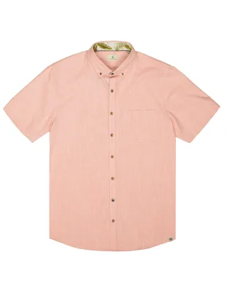 BASEFIELD - He.-Freizeithemd 1/2 salmon - Gr. - M