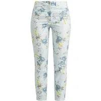 Recover C.C. 7/8-Hose Race in verkürzter Form mit floralem Allover-Druck 7/8-Form, floraler Druck