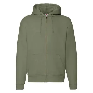 Fruit of the Loom - "Premium" Hoodie mit durchgehendem Reißverschluss für Herren/Damen Unisex (Klassisch Olivgrün)