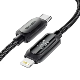 ESSAGER ES-X57 3A 29W Type-C to iP Digital Display Cable Fast Charging Data Transmission Copper Core Line 1M/2M Long for