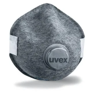 uvex silv-Air pro 7110 Atemschutzmaske FFP1 mit Ausatemventil silber one size - 8707110