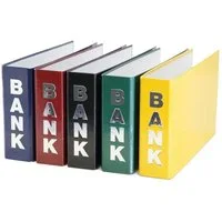 Livepac Office Bankordner 5 Bankordner / 140x250mm / für Kontoauszüge / je 1x gelb rot grün blau