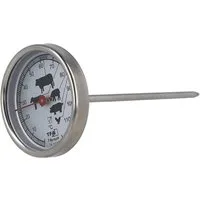 EUROHOME Grillthermometer Bratenthermometer - Grillthermometer für Fleisch, 1-tlg., Thermometer Durchmesser 5 cm & Länge 12 cm, Fleisch Thermometer - Grill BBQ Bratenthermometer