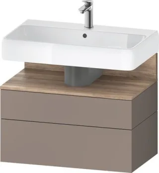 Duravit Qatego Waschtischunterbau wandhängend Basalt Matt 790x470x590 mm - QA4394055430010 QA4394055430010