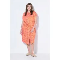 Studio Untold Hemdblusenkleid Midikleid oversized Color-Leo Bindegürtel