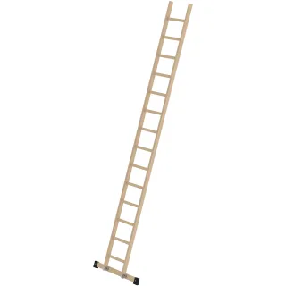 Munk Sprossen-Anlegeleiter Holz mit Traverse - 033116