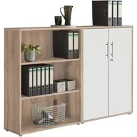 BMG Möbel Aktenschrank Office Edition Schrankwand 1 niedrig abschließbar, in verschiedenen Farben