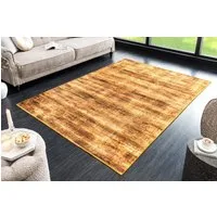 riess-ambiente Designteppich SOFT TOUCH 230x160cm senfgelb gold · Indoor Kurzflor-Teppich, rechteckig, Höhe: 8 mm, Wohnzimmer · Fußbodenheizung-geeignet · pflegeleicht · modernes Design