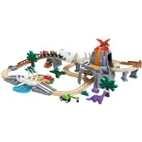 Hape Spielzeug-Eisenbahn Dino-Eisenbahn-Abenteuer, mit Licht- und Soundfuntkion