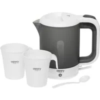 Camry Reise-Wasserkocher CR 1382, 0,5 l, 900 W, inklusive 2 Becher und Löffel