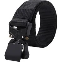 shenky Laufgürtel Herren Gürtel schwarz 140cm Taktischer Gürtel Deadlift Gürtel (Gürtel Arbeitshose, Arbeitsgürtel Herren) Schnellspann Schnalle