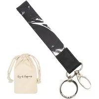 Things of Happiness Schlüsselanhänger Schlüsselband kurz mit Schlüsselring und Karabiner, kurzes Lanyard, Geschenk