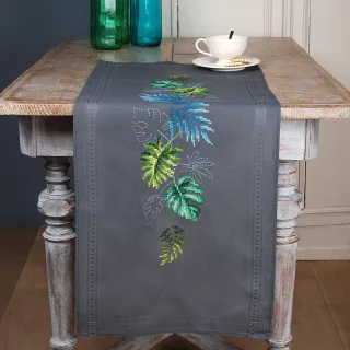 Stickläufer "Tropical Leafs"