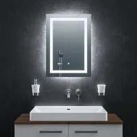 Bringer Badspiegel BRS102, Badezimmerspiegel mit Anti-Beschlag und Speicherfunktion