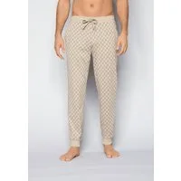 JOOP! Pyjamahose Leisure mit Cornflower-Print, seitlichen Taschen und Bindeband