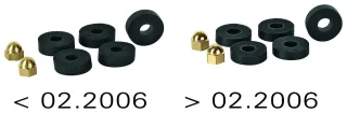 Grohe Dichtung und Hutmutter 45054 für Oberteil 3/8", 45054000 45054000
